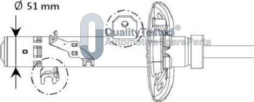 Japanparts MQ-01131 - Amortizators www.autospares.lv