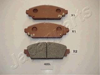 Japanparts PA-489AF - Brake Pad Set, disc brake www.autospares.lv