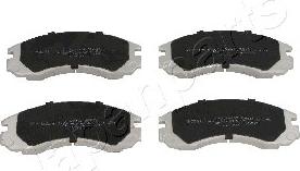 Japanparts PA-599AF - Brake Pad Set, disc brake www.autospares.lv