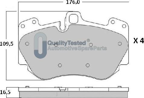 Japanparts PA0919JM - Bremžu uzliku kompl., Disku bremzes www.autospares.lv