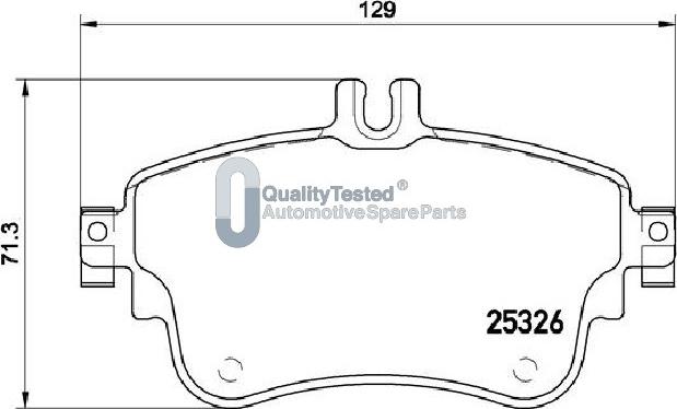 Japanparts PA0547JM - Bremžu uzliku kompl., Disku bremzes www.autospares.lv