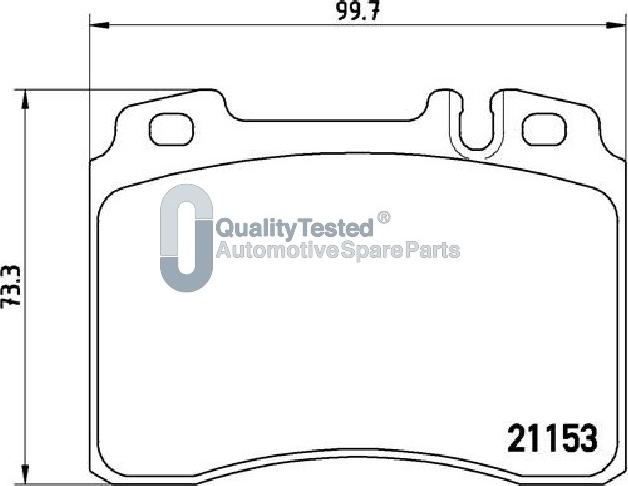 Japanparts PA0505JM - Bremžu uzliku kompl., Disku bremzes www.autospares.lv