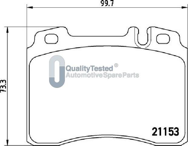 Japanparts PA0506JM - Bremžu uzliku kompl., Disku bremzes www.autospares.lv