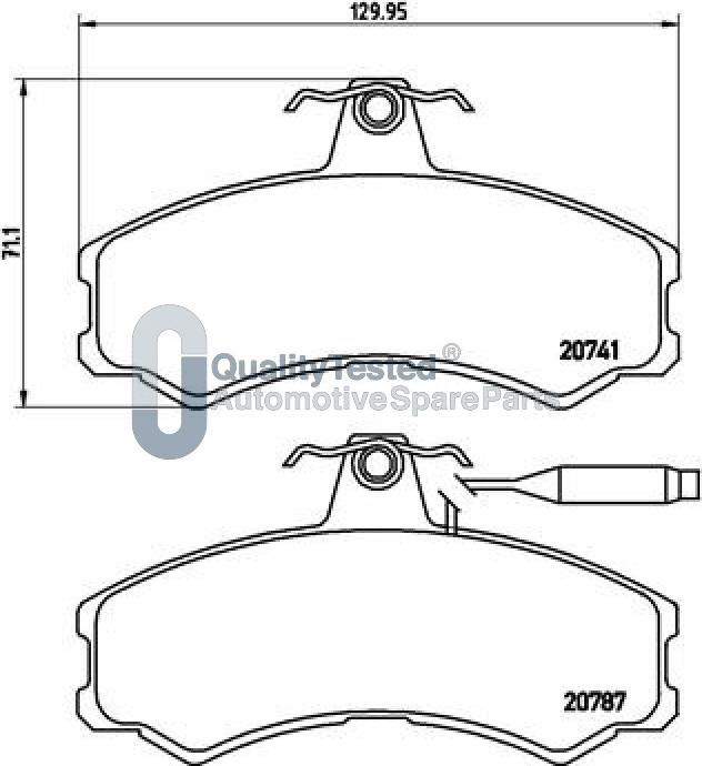 Japanparts PA0606JM - Bremžu uzliku kompl., Disku bremzes www.autospares.lv