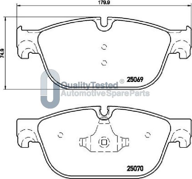 Japanparts PA0620JM - Bremžu uzliku kompl., Disku bremzes www.autospares.lv