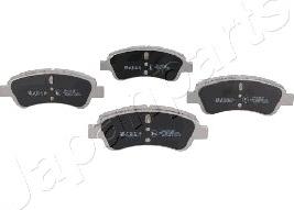 Japanparts PA-0051AF - Bremžu uzliku kompl., Disku bremzes www.autospares.lv