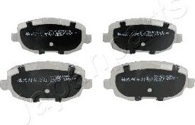 Japanparts PA-0025AF - Тормозные колодки, дисковые, комплект www.autospares.lv