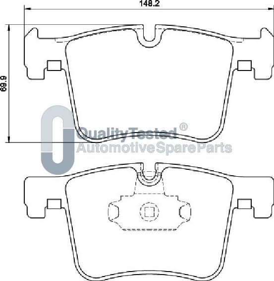 Japanparts PA0106JM - Bremžu uzliku kompl., Disku bremzes www.autospares.lv