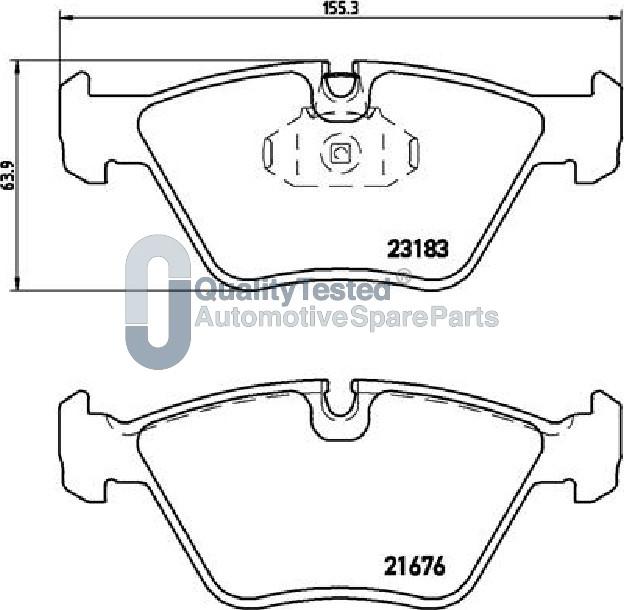 Japanparts PA0112JM - Bremžu uzliku kompl., Disku bremzes www.autospares.lv