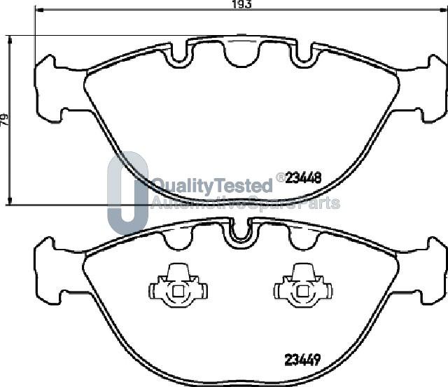 Japanparts PA0131JM - Bremžu uzliku kompl., Disku bremzes www.autospares.lv