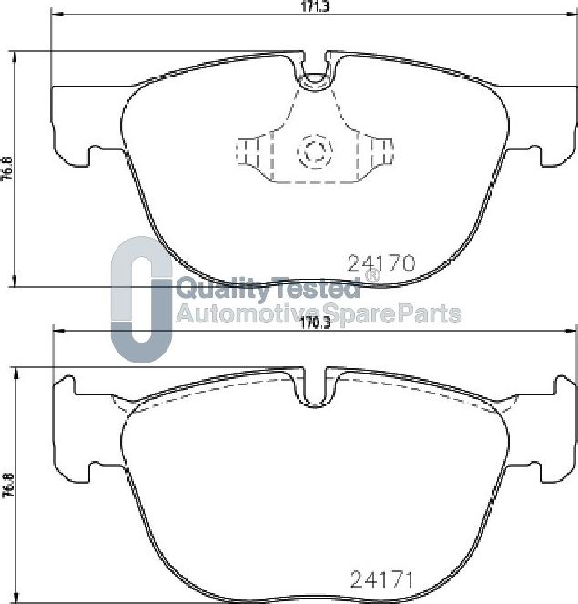 Japanparts PA0132JM - Bremžu uzliku kompl., Disku bremzes www.autospares.lv