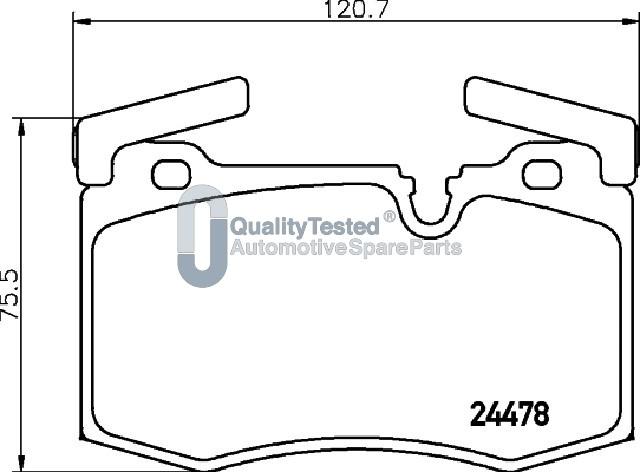 Japanparts PA0137JM - Bremžu uzliku kompl., Disku bremzes www.autospares.lv