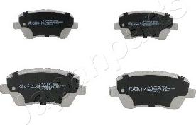 Japanparts PA-013AF - Тормозные колодки, дисковые, комплект www.autospares.lv