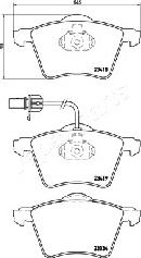 Japanparts PA-0314AF - Bremžu uzliku kompl., Disku bremzes www.autospares.lv