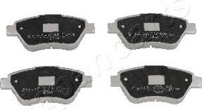 Japanparts PA-0248AF - Brake Pad Set, disc brake www.autospares.lv