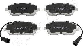 Japanparts PA-0220AF - Bremžu uzliku kompl., Disku bremzes www.autospares.lv