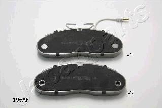 Japanparts PA-196AF - Brake Pad Set, disc brake www.autospares.lv