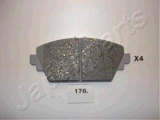 Japanparts PA-176AF - Brake Pad Set, disc brake www.autospares.lv