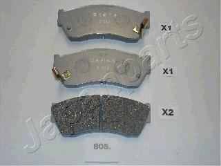 Japanparts PA-805AF - Brake Pad Set, disc brake www.autospares.lv