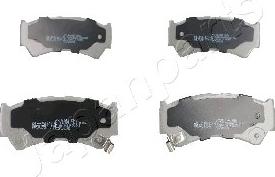 Japanparts PA-815AF - Тормозные колодки, дисковые, комплект www.autospares.lv