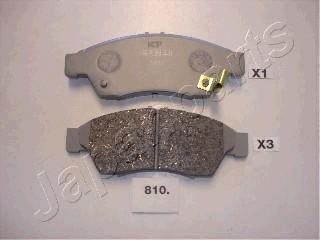 Japanparts PA-810AF - Brake Pad Set, disc brake www.autospares.lv