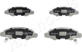 Japanparts PA-885AF - Brake Pad Set, disc brake www.autospares.lv