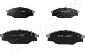 Japanparts PA-247AF - Brake Pad Set, disc brake www.autospares.lv