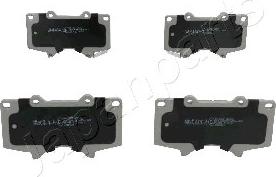 Japanparts PA-205AF - Тормозные колодки, дисковые, комплект www.autospares.lv