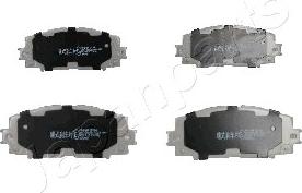 Japanparts PA-219AF - Brake Pad Set, disc brake www.autospares.lv