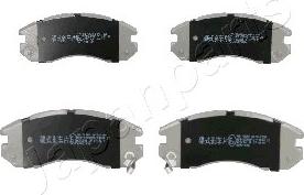 Japanparts PA-705AF - Brake Pad Set, disc brake www.autospares.lv