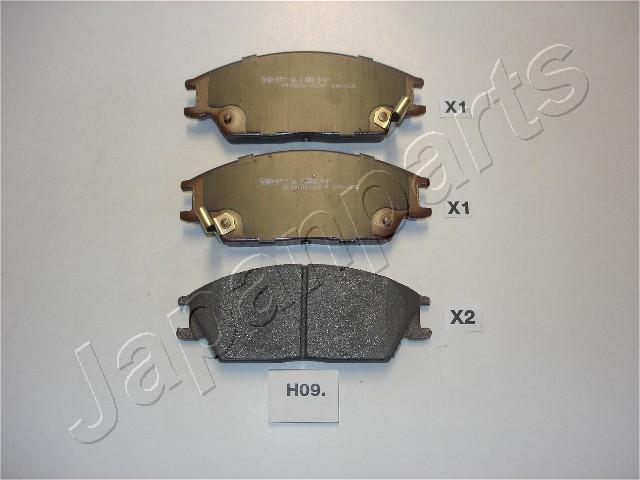 Japanparts PA-H09AF - Bremžu uzliku kompl., Disku bremzes www.autospares.lv