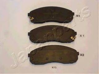 Japanparts PA-K13AF - Bremžu uzliku kompl., Disku bremzes www.autospares.lv