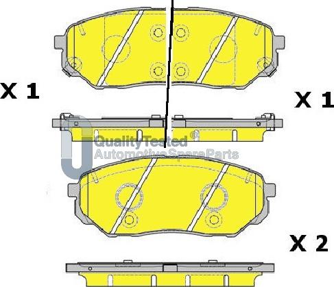 Japanparts PAK30JM - Bremžu uzliku kompl., Disku bremzes www.autospares.lv