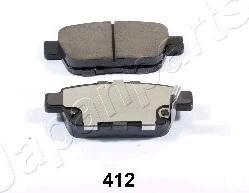 Japanparts PP-412AF - Bremžu uzliku kompl., Disku bremzes www.autospares.lv