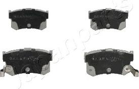 Japanparts PP-598AF - Brake Pad Set, disc brake www.autospares.lv