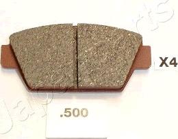 Japanparts PP-500AF - Brake Pad Set, disc brake www.autospares.lv