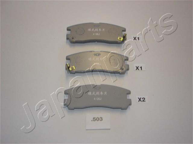 Japanparts PP-503AF - Brake Pad Set, disc brake www.autospares.lv