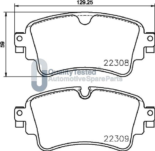 Japanparts PP0910JM - Bremžu uzliku kompl., Disku bremzes www.autospares.lv