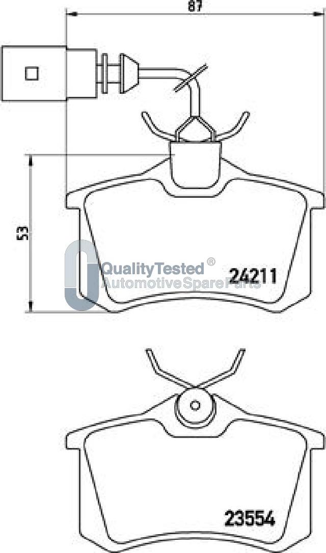 Japanparts PP0912JM - Bremžu uzliku kompl., Disku bremzes www.autospares.lv