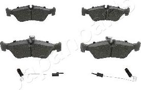 Japanparts PP-0512AF - Тормозные колодки, дисковые, комплект www.autospares.lv