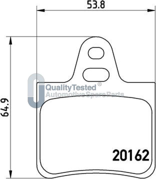 Japanparts PP0612JM - Bremžu uzliku kompl., Disku bremzes www.autospares.lv