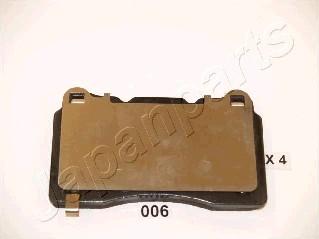 Japanparts PP-006AF - Bremžu uzliku kompl., Disku bremzes www.autospares.lv