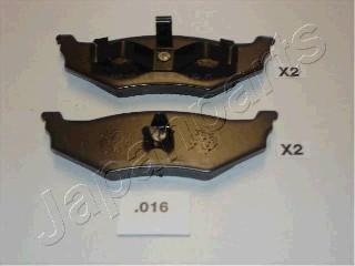 Japanparts PP-016AF - Bremžu uzliku kompl., Disku bremzes www.autospares.lv