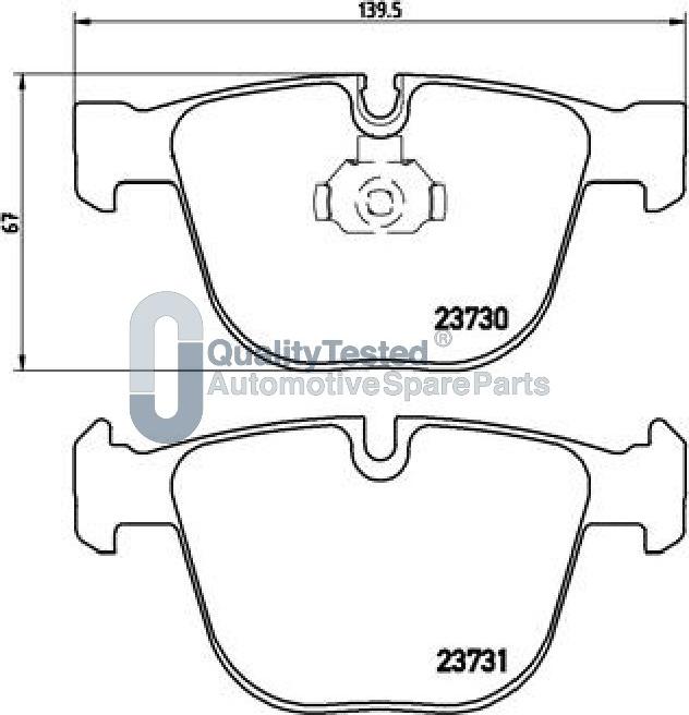 Japanparts PP0109JM - Bremžu uzliku kompl., Disku bremzes www.autospares.lv