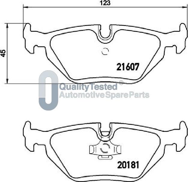 Japanparts PP0105JM - Bremžu uzliku kompl., Disku bremzes www.autospares.lv