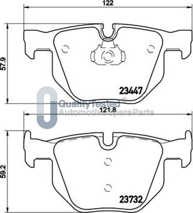 Japanparts PP0116JM - Bremžu uzliku kompl., Disku bremzes www.autospares.lv