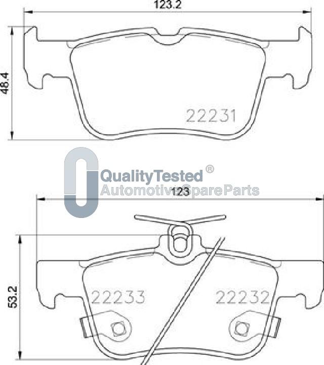 Japanparts PP0300JM - Bremžu uzliku kompl., Disku bremzes www.autospares.lv