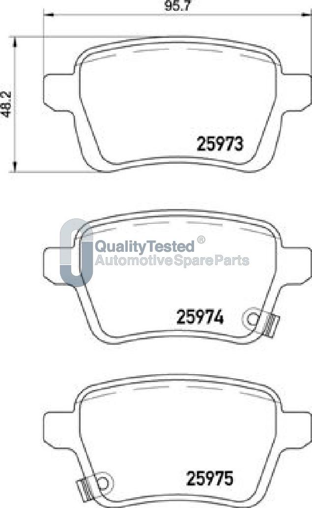 Japanparts PP0209JM - Bremžu uzliku kompl., Disku bremzes www.autospares.lv