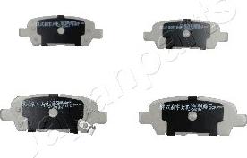 Japanparts PP-154AF - Тормозные колодки, дисковые, комплект www.autospares.lv