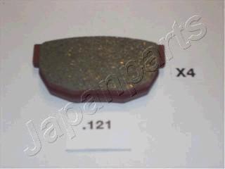 Japanparts PP-121AF - Bremžu uzliku kompl., Disku bremzes www.autospares.lv